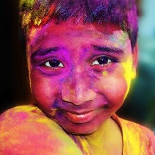 colorful kid