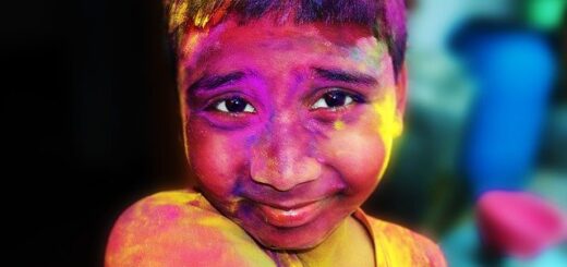 colorful kid